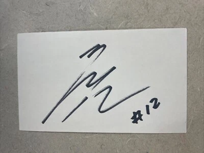 Toranosuke Tora Tiger Takagi F1 Tyrrell Arrows signed 3” X5” Auto’d Index Card - Image 1 of 2