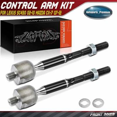 2Pcs Front Inner Tie Rod End Kit for Lexus SC430 2002-2010 Mazda CX-7 2007-2012 - Image 1 of 4