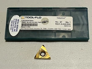 TOOL-FLO Carbide Inserts - TNMC 54 NG W.250 FNR GP50 - Qty. 1 - NEW!!! - Picture 1 of 2