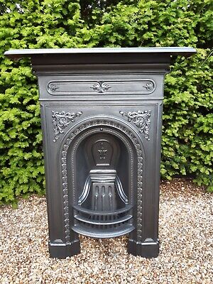 Original Victorian  Cast Iron Bedroom Fireplace . • 330£