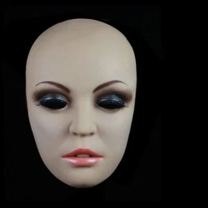 Masquerade Premium Realistic Beauty Girls Silicone Face Mask Cosplay Costumes - Picture 1 of 10