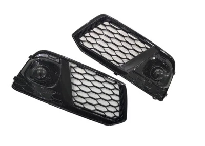 For Audi Q5 2018 2019 2020 Fog Grilles Honeycomb RSQ5 Style Fog Light Lamp Cover - Изображение 1 из 3