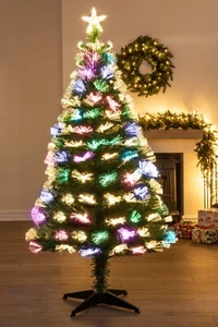 Christmas Tree World | The Vesuvius Fir Fibre Optic Christmas Tree (3ft to 8ft) - Picture 1 of 9
