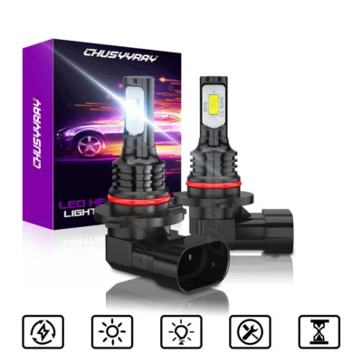 Par de luces antiniebla LED 9145 H10 para Chrysler 300 300C 2005-2009 6000K blanco Foto 1 de 4