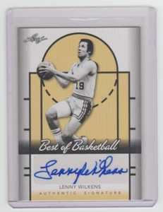 LENNY WILKENS Signed 2013 Leaf Best of Basketball Autograph #LW1 SP AUTO HOF - Bild 1 von 2