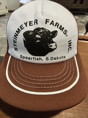 Gorra de colección Steinmeyer Farms Snapback pez lanza Dakota del Sur ganado (◇) Foto 1 de 4