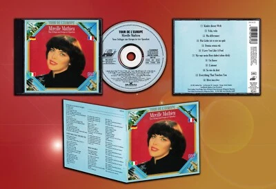 MIREILLE MATHIEU Rare 1st Edit CD ''TOUR DE L'EUROPE'' & 8 Pages Lyrics Booklet - Image 1 of 4