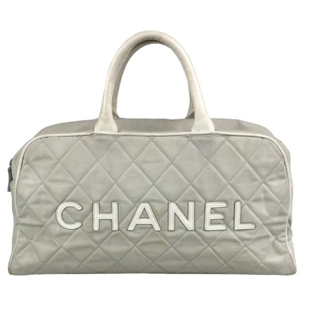 Chanel White Quilted Sports Duffle · INTO