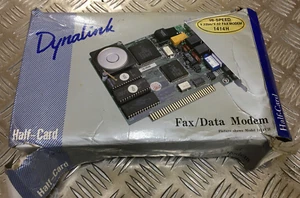 Vintage Dynalink Internal Fax/Data Modem Half Card V.32 1414H - Boxed - Picture 1 of 5