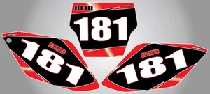 Honda CRF 250 Custom Number Plate graphics 2006 - 2007 stickers / decals - Picture 1 of 1