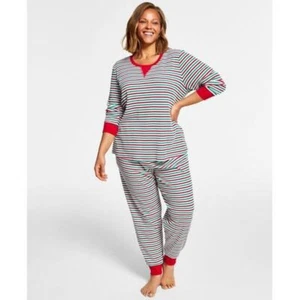 Family Pajamas Holiday Stripe Matching Pajama Set - Picture 1 of 12