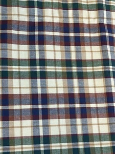 LONGABERGER BLUEBERRY PLAID FABRIC LINED VALANCE 75 X 18 ~ USA! - Picture 1 of 9