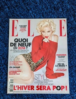 MADONNA ELLE MAGAZINE FRENCH EDT Rebel Heart Promo Era FRANCE 2015 - Image 1 of 4