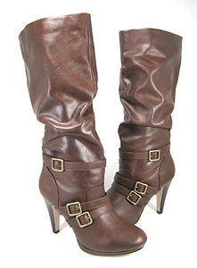 MADDEN GIRL WOMEN'S "DEMOO" SLOUCH BOOTS BROWN SYNTHETIC US SIZE 8.5 MEDIUM (B)M - Picture 1 of 6