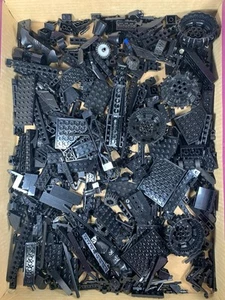 LEGO Black Lot Random Parts & Pieces 6lbs (No Minifigs) - Picture 1 of 4