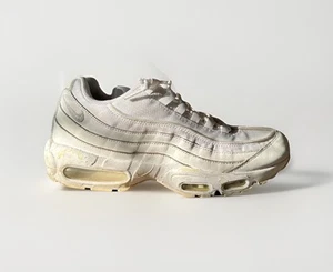Nike Air Max 95 Triple White Sneakers Men's Size 11.5 CT1268-100 **SEE PICS** - Picture 1 of 16