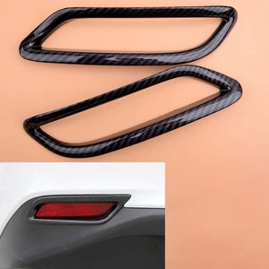 Carbon Fiber Style Rear Fog Light Cover Trim Fit for Toyota Camry SE XSE 2018-19 - Picture 1 of 5