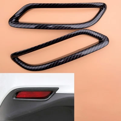 Carbon Fiber Style Rear Fog Light Cover Trim Fit for Toyota Camry SE XSE 2018-19 - Image 1 of 4