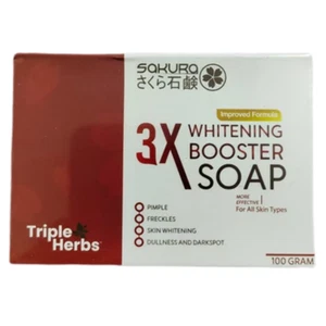 2X 100g Sakura 3XWhitening Booster Soap Remove Acne Scars Free Shipping - Picture 1 of 6