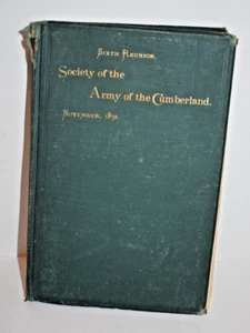 *Original* 1872 Sixth Reunion of the Society of the Army of the Cumberland. b - Picture 1 of 4