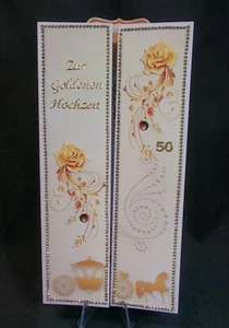3D Karte Zur Goldenen Hochzeit Unikat Handarbeit - Bild 1 von 2