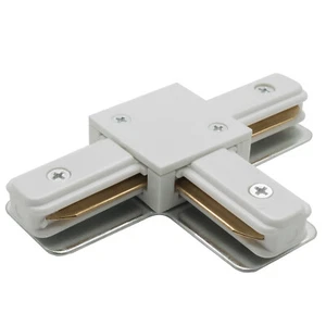 Connettore per binario track monofase giunto connessione a T doppio contatto - Imagen 1 de 5