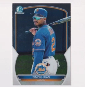 (6) Simon Juan 2023 LOTE BOWMAN CROMADO PROSPECTO #BCP-38 METS DE NUEVA YORK - Imagen 1 de 1