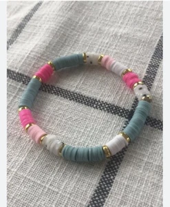 Cute And Customizable Clay Bead Bracelets - Picture 1 of 6