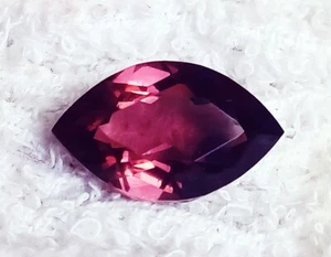 Garnet Rhodolite Naturel 9,30 Ct Forme Marquise Pierre Précieuse Loose Certifiée - Picture 1 of 6