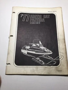 Arctic Cat Pantera Illustrated Parts List Manual 1977 F/A Models - Picture 1 of 3