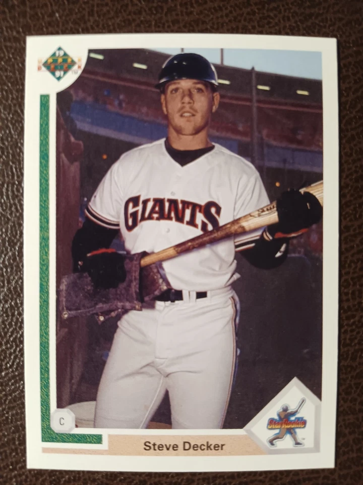 STEVE DECKER SAN FRANCISCO GIANTS "STAR ROOKIE" 1991 UPPER DECK BASEBALL #25 - Image 1 of 1