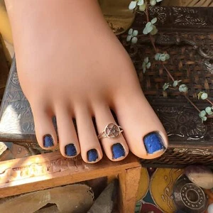 Pentagram Sterling Silver Toe Ring - Picture 1 of 4