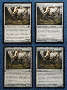 MTG 4x Rattleblaze Scarecrow x4 NM Shadowmoor Magic the Gathering Playset - Picture 1 of 2