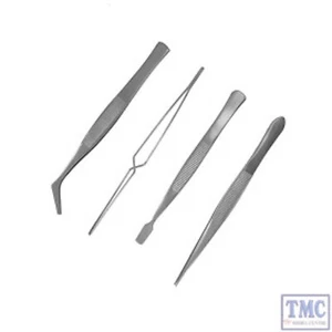 MM005 Bachmann Modelmaker Tweezer Set (4 Pcs) - Picture 1 of 1