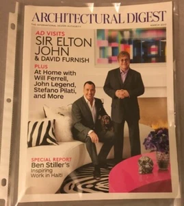 Rocket Man Elton John & David Furnish Architectural Digest 9+ John Legend - Picture 1 of 1