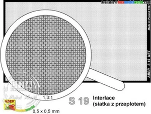 Aber Net with Interlaced Mesh 0.5mm x 0.5mm (Dimensions: 75mm x 42mm) #S19 - Bild 1 von 1