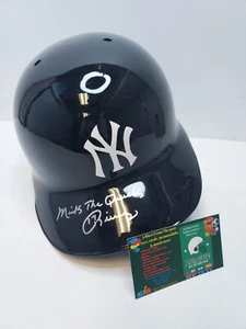 "MICK THE QUICK" RIVERA SIGNED BASEBALL HELMET - Picture 1 of 8