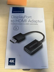2 PCS INSIGNIA DISPLAY PORT TO HDMI CABLES 4k - Picture 1 of 2
