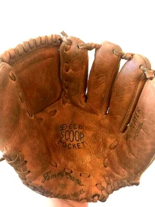Vintage Jimmy Crane 100 Major League Modell RHT Baseballhandschuh hellbraun - Bild 1 von 8