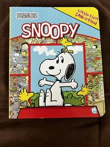 2018 Little First Look and Find Peanuts Snoopy Mini Hardcover Board Book Pi Kids - Picture 1 of 4