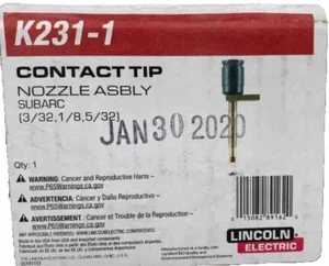Lincoln Electric K231-1 Submerged Arc Contact Nozzle Assembly. - Picture 1 of 8
