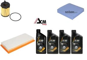 KIT TAGLIANDO 3 FILTRI 4 LT LITRI DIGITEK 0W30 FIAT PANDA 0.9 TWIN AIR DAL 2012 - Imagen 1 de 5