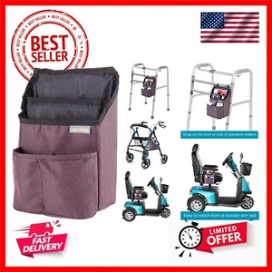 Compact Walker Bag, Wheelchair Arm Pack and Scooter Pouch with Easy Access Po... - Picture 1 of 8