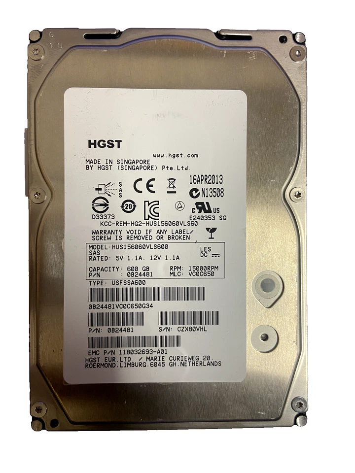 HGST (HUS156060VLS600) SAS 600GB - Image 1 of 1