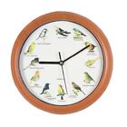 10 inch Singing Bird Wall Clock with Bird Names and Songs for Home Decor