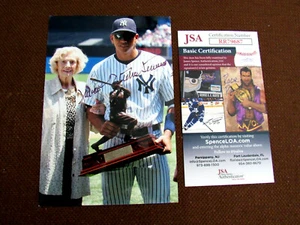 JULIA RUTH STEVENS WITH ALEX RODRIGUEZ RUTH'S DAUGHTER SIGNED AUTO PHOTO JSA - Picture 1 of 3