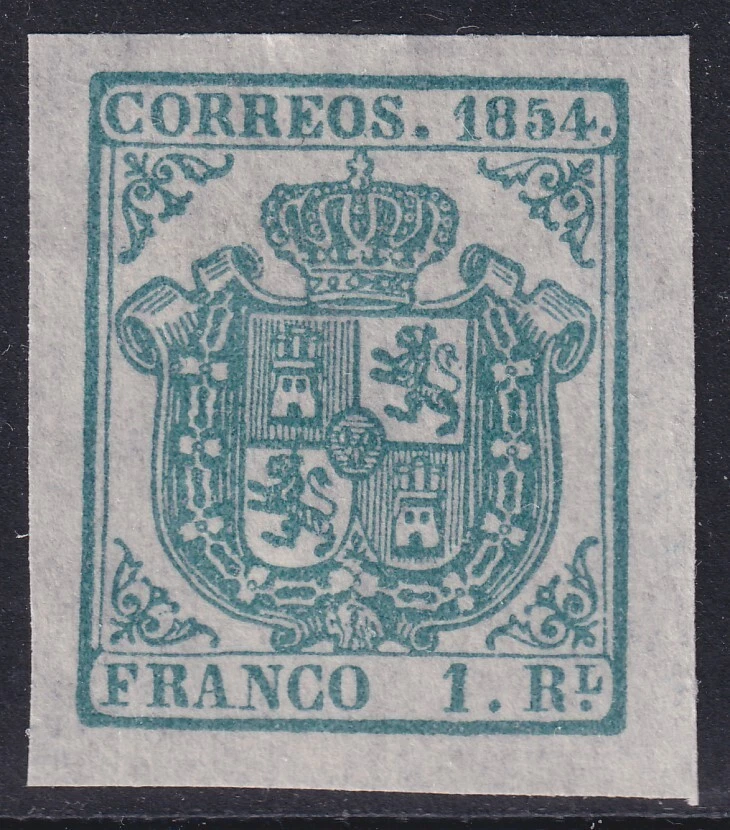 COMO NUEVO BISAGRAS ESPAÑA #27 ESCUDO DE ARMAS FACSÍMIL Foto 1 de 2