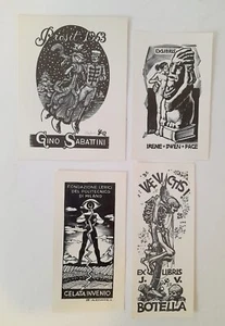 ♥ LOTTO 4 EX LIBRIS LORENZO ALESSANDRI Sabattini SURFANTA 1957 58 60 p42A - Imagen 1 de 2
