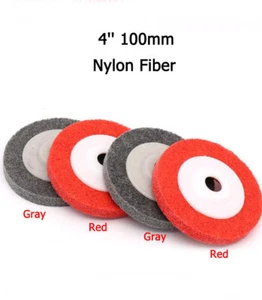 4'' 100mm Nylon Fiber Abrasive Polishing Wheel Buffing Disc Pads Angle Grinder - Picture 1 of 8