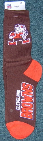 Cleveland Browns Brownie Elf Vortex Deuce Socks Shoe Size 10-13 EXCLUSIVE Cover
